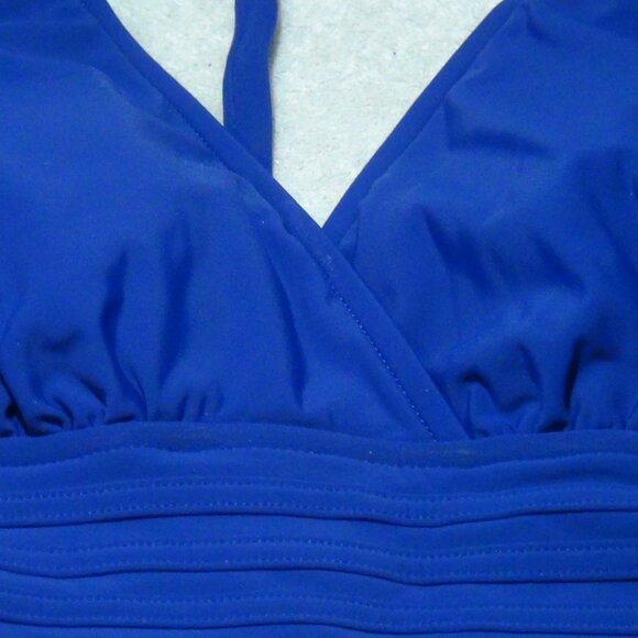 Aqua Green Women PURPLE UPF 50 Waist Detail Over the Shoulder One Piece Swim - Picture 4 of 14